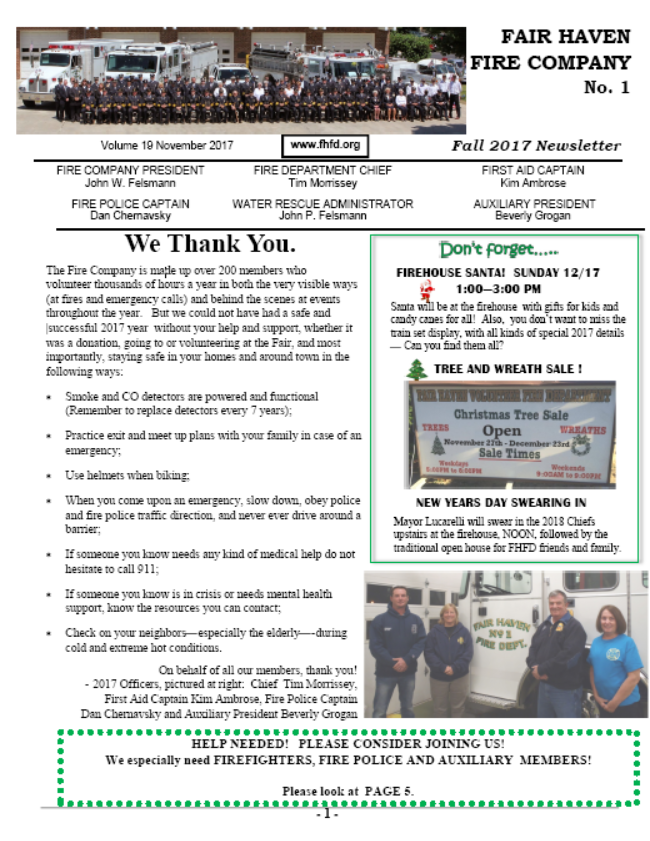 2017 Newsletter